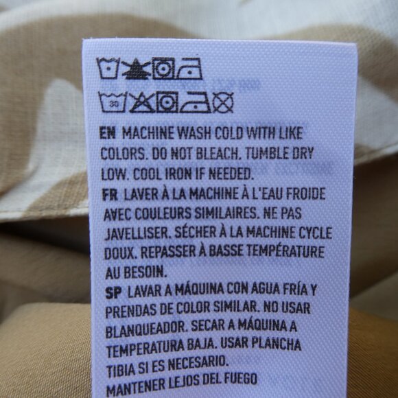 LiNeN CoTToN American Eagle Halter Maxi Dress Damask Smocked Tie Back Adj Straps - Picture 9 of 9